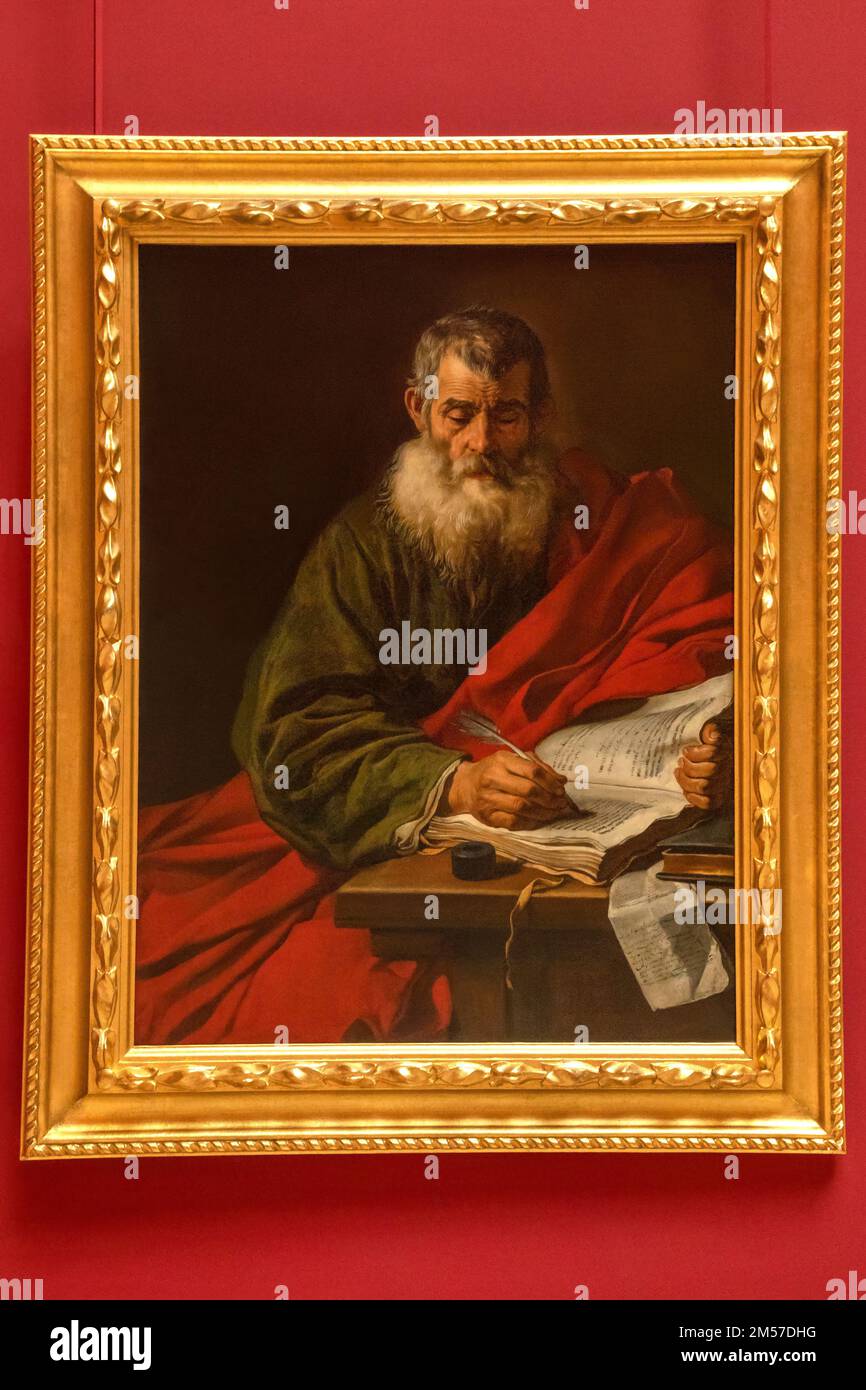 Gemälde von Saint Paul im Museum der Schönen Künste in Rouen, Frankreich Stockfoto