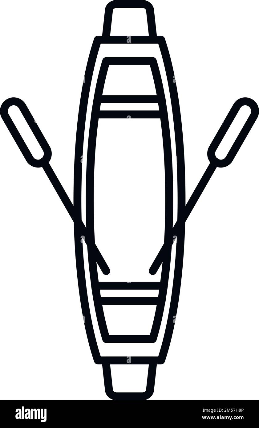 Vektor für große, schwimmende Marktsymbole. Ein Flussboot. Speisekanal Stock Vektor