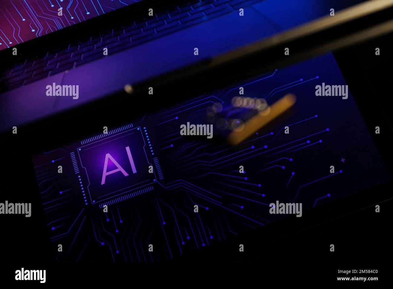 KI-Konzeptbild. Künstliche Intelligenz Stockfoto