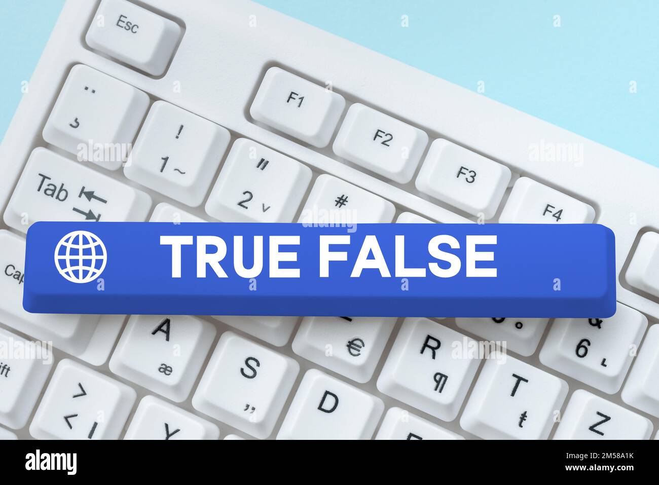 Textbeschriftung mit True False. Geschäftsidee ein Test, der aus einer Reihe von zu kennzeichnenden Aussagen besteht Stockfoto