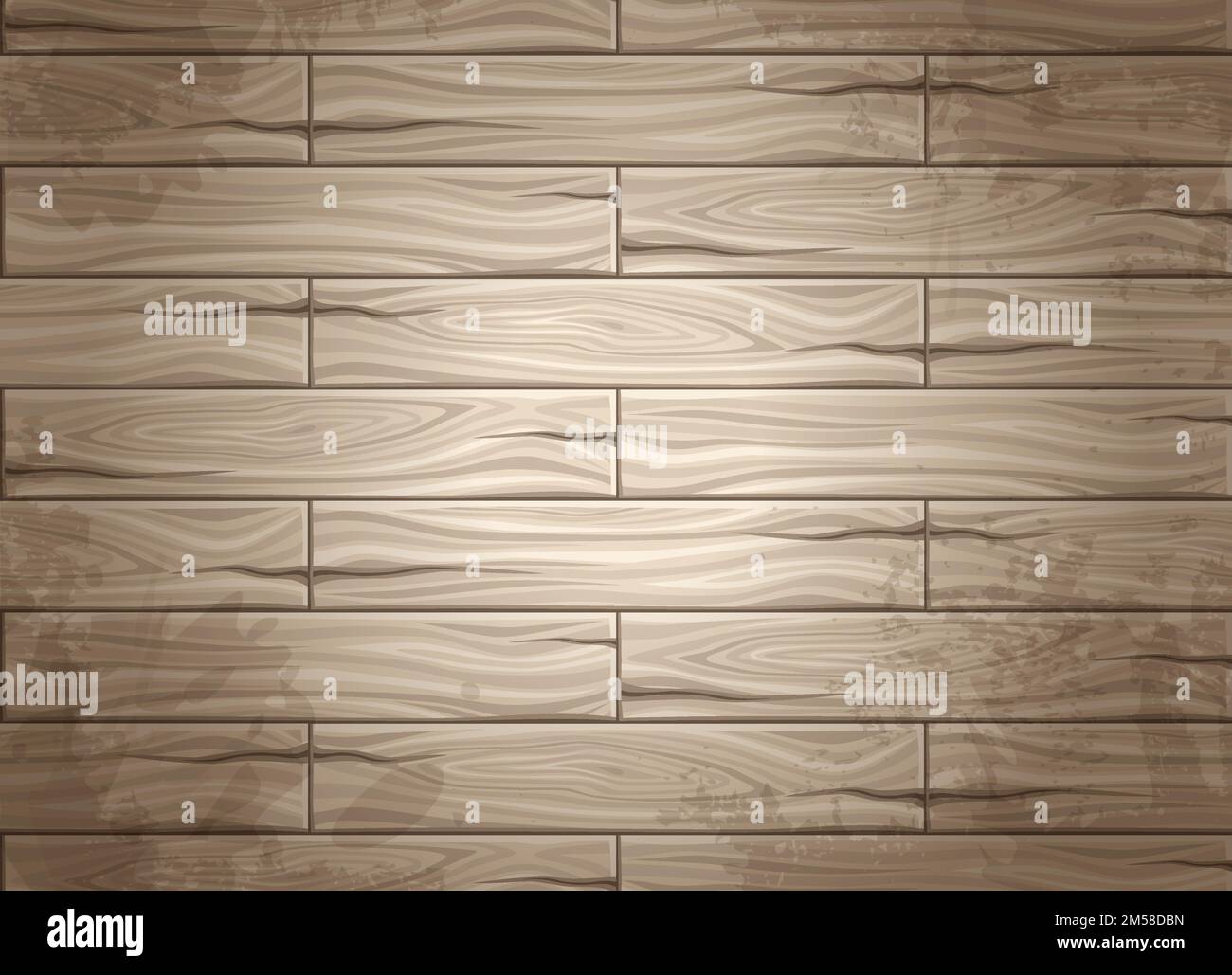 Realistische nahtlose Struktur von Holz, Holzbohlen. Konzeptentwurf für Webdesign. Textur verwenden. Nahtlosen Hintergrund festlegen Stock Vektor