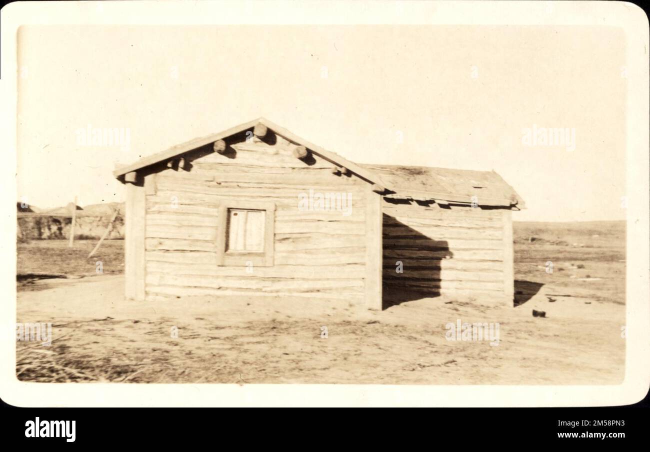 Haus von "Wilson Cuny". 1923 - 1955. Central Plains Region (Kansas City, MO). Fotodruck. Innenministerium. Büro für Indianerangelegenheiten. Pine Ridge Agentur. 9/17/1947-. Fotos Stockfoto