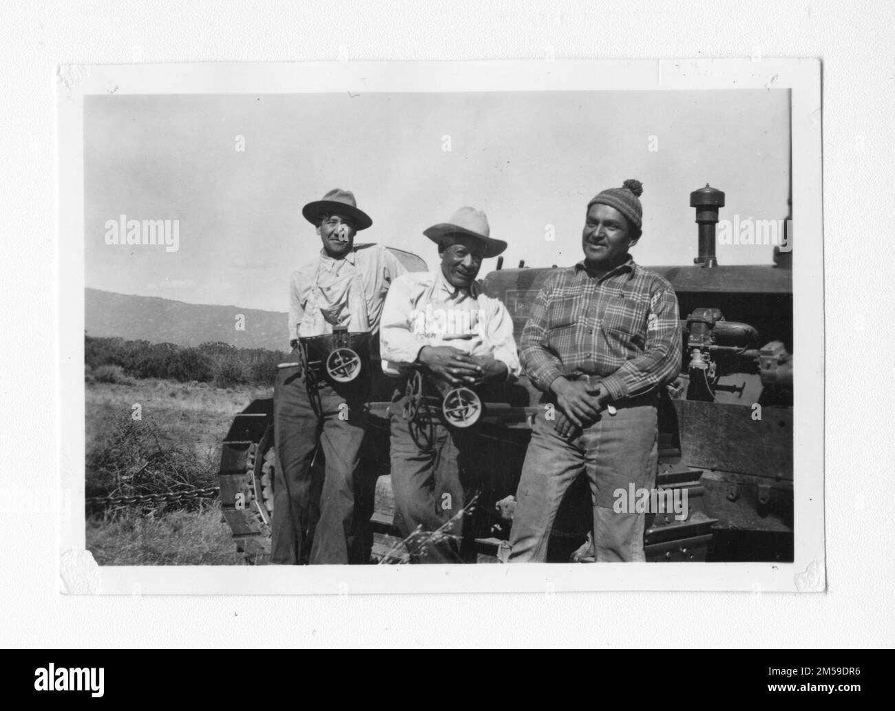 Originaltitel: „Verschiedenes Landwirtschaft". 1936 - 1942. Pazifikregion (Riverside, Kalifornien). Fotodruck. Innenministerium. Büro für Indianerangelegenheiten. Missionsbehörde. 11/15/1920-6/17/1946. Fotos Stockfoto
