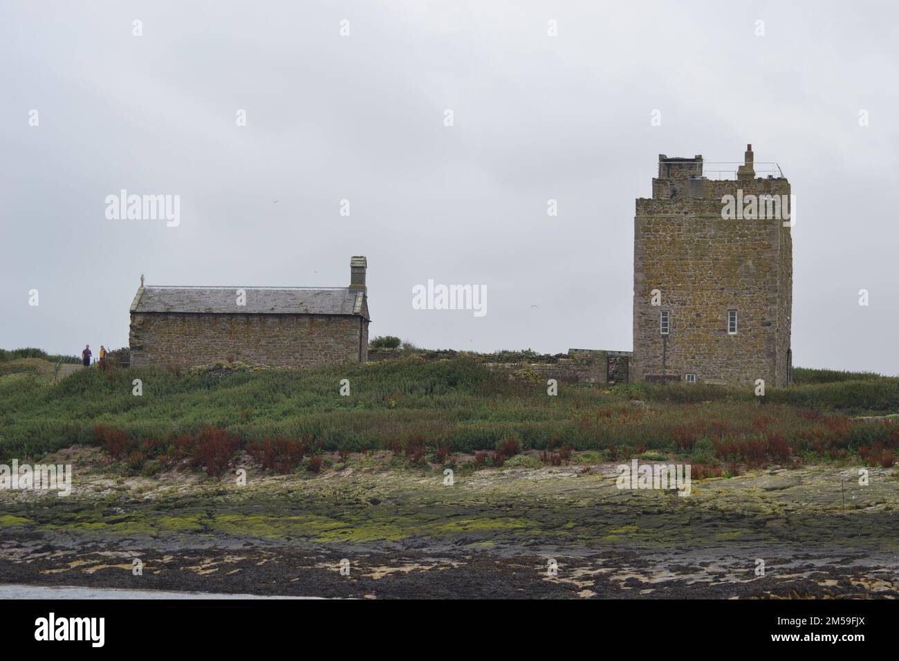 Farne Island Chapel Stockfoto