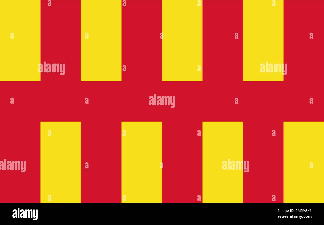 Flagge des Northumberland Ceremonial County (England, Vereinigtes Königreich Großbritannien und Nordirland, vereinigtes königreich) Stock Vektor