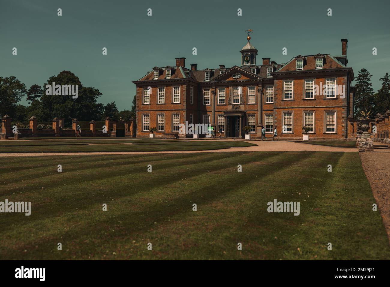 Die Hanbury Hall aus dem 18. Jahrhundert in Hanbury, Worcestershire, England Stockfoto