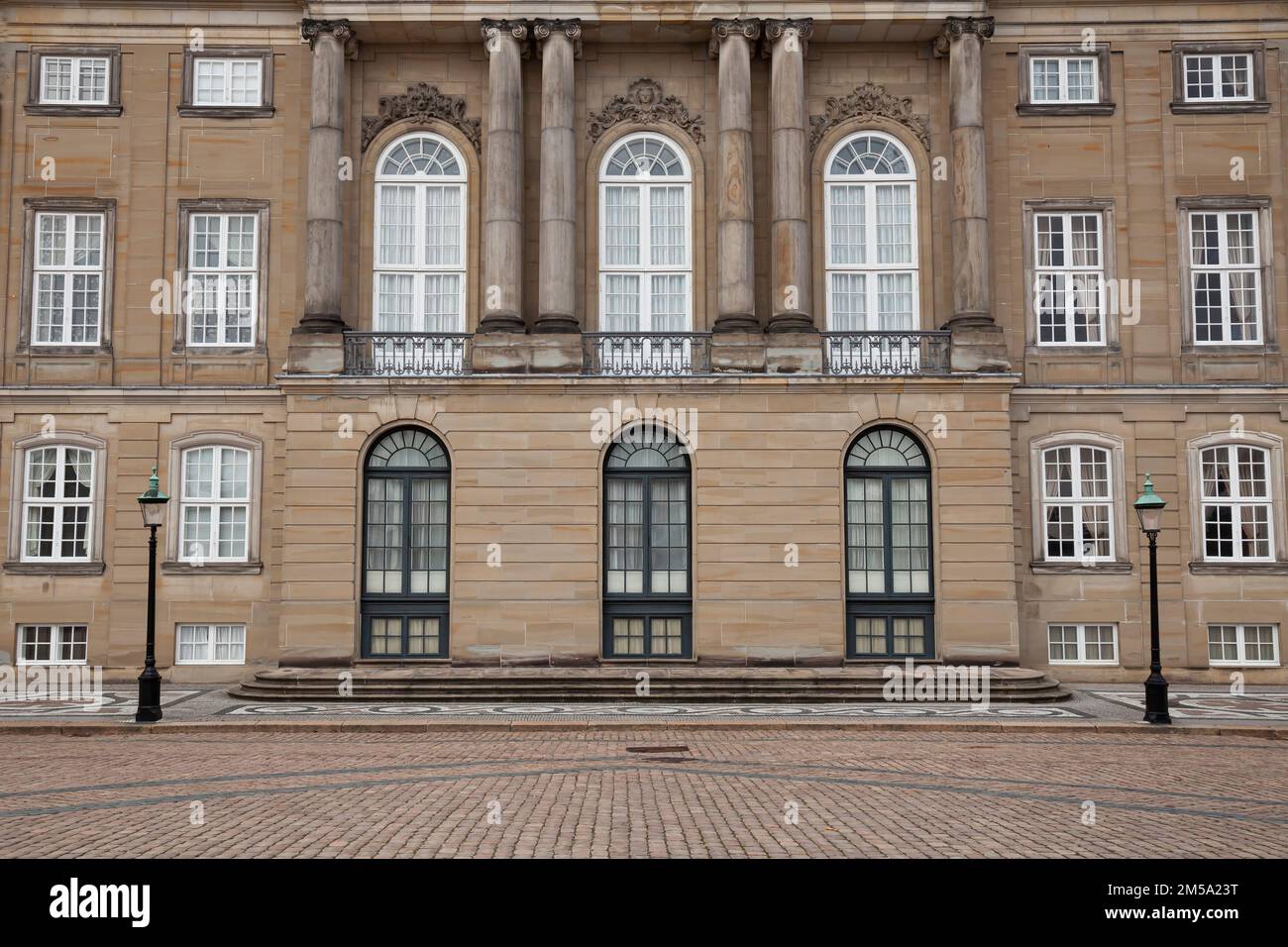 Schloss Amalienborg, Regierungssitz der dänischen Königsfamilie, Kopenhagen, Dänemark, Europa Stockfoto