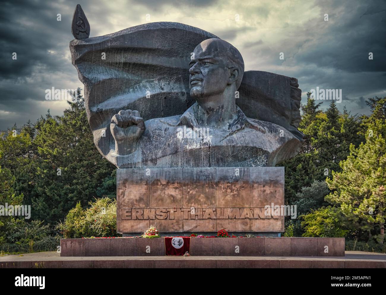 Berlin, Prenzlauer Berg, Greifswalder Str., Ernst-Thälmann-Denkmal Stockfoto