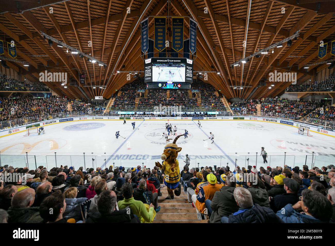 Davos, Eisstadion Davos, Spengler Cup: HC Davos - Team, Kanada. 27. Dezember 2022. (Andrea Branca/SPP-JP) Kredit: SPP Sport Press Photo. Alamy Live News Stockfoto