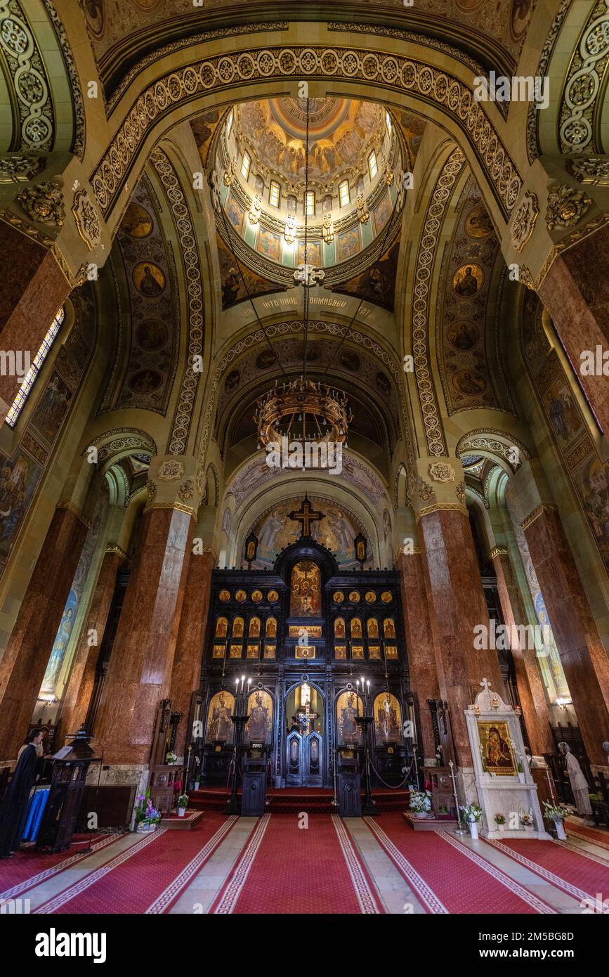 Innere der Kathedrale Alba Iulia in der historischen Region Siebenbürgen, Rumänien Stockfoto