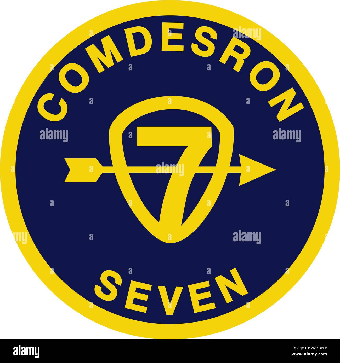 DESTROYER SQUADRON 7 LOGO Stockfoto