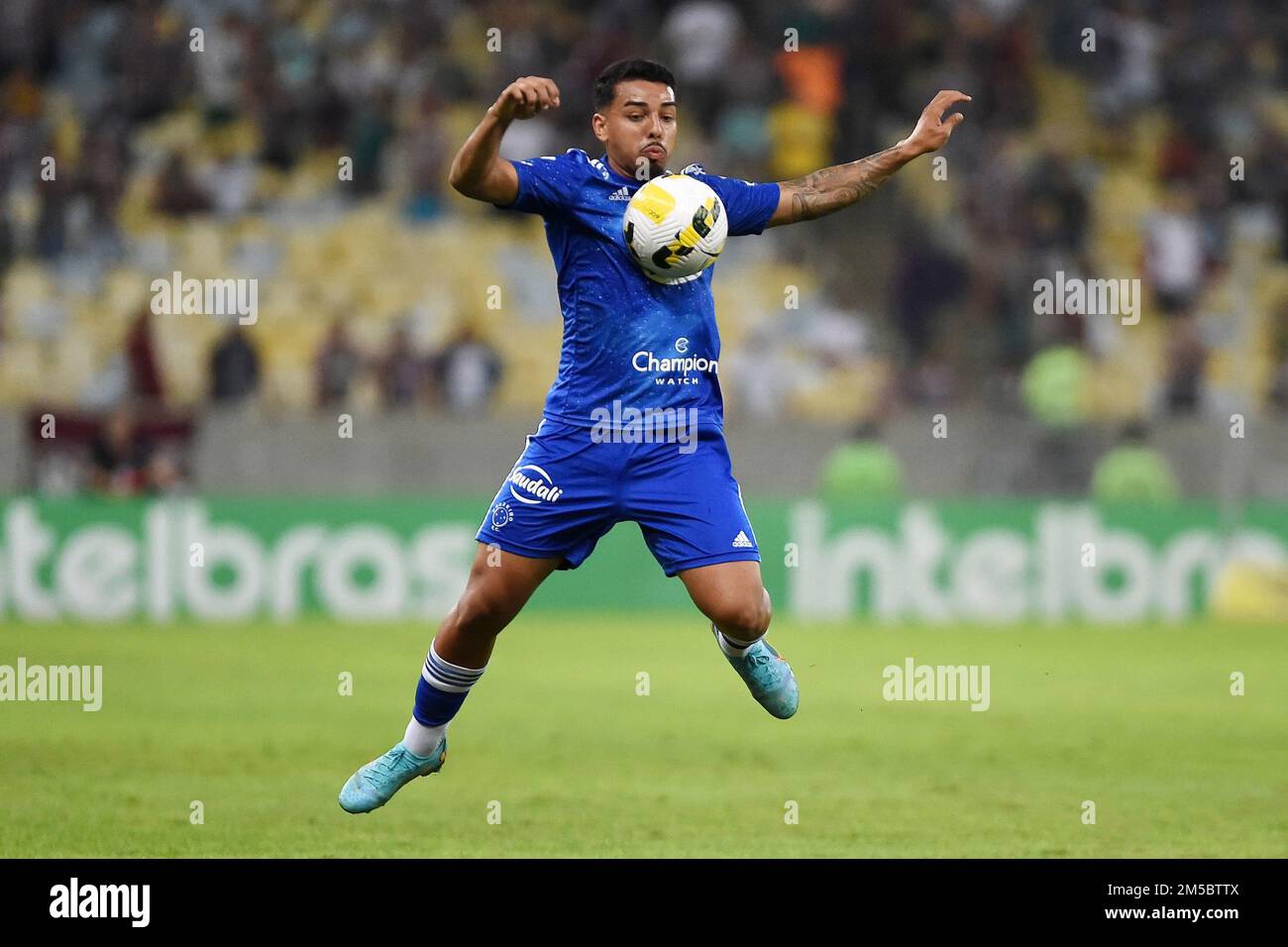 Rio de Janeiro, Brasilien, 23. Juni 2022. Fußballspieler der Cruzeiro-Mannschaft, während des Spiels fluminense gegen Cruzeiro für den brasilianischen Cup bei mara Stockfoto