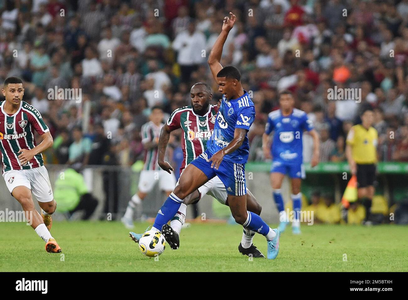 Rio de Janeiro, Brasilien, 23. Juni 2022. Fußballspieler der Cruzeiro-Mannschaft, während des Spiels fluminense gegen Cruzeiro für den brasilianischen Cup bei mara Stockfoto