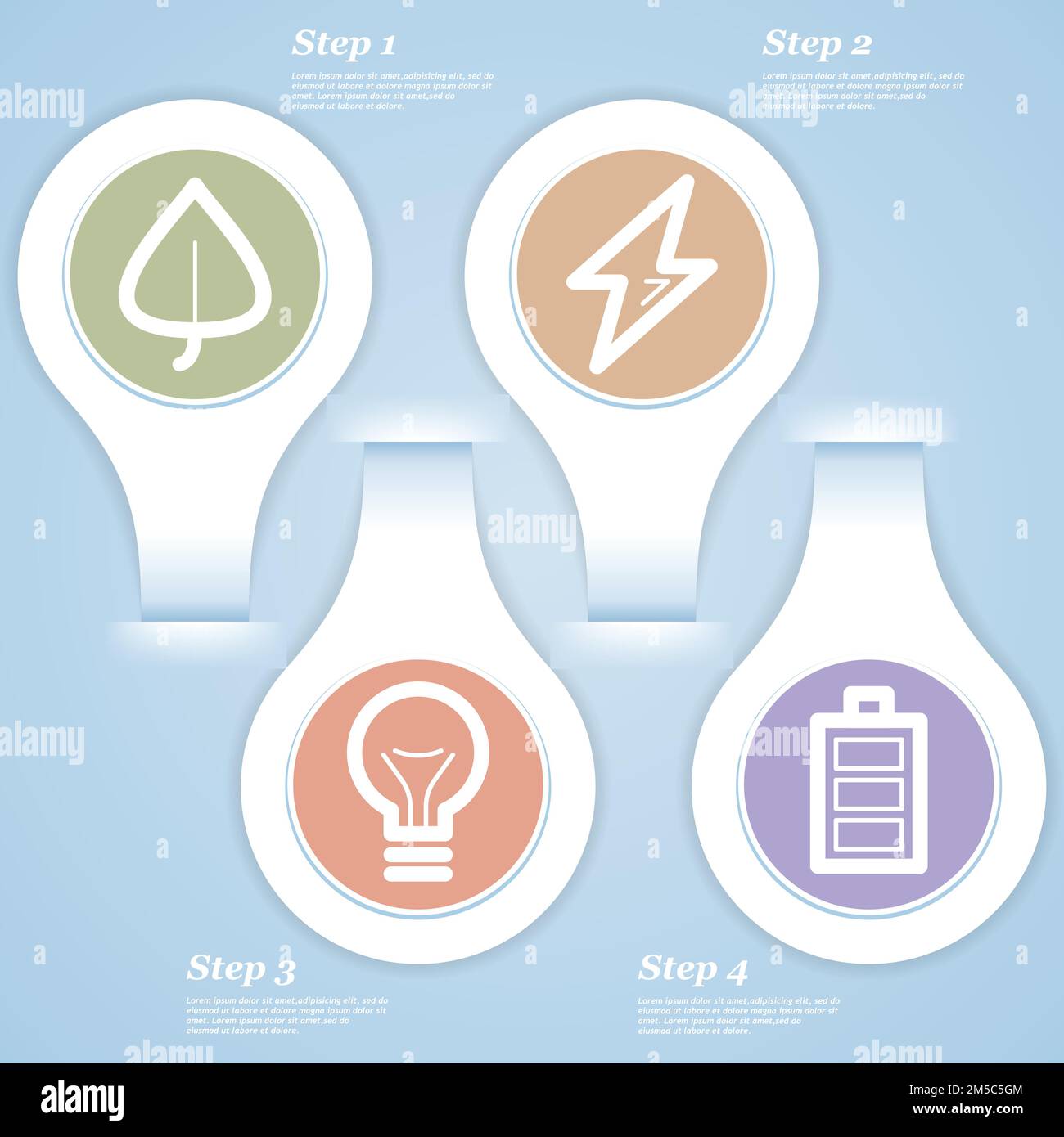 Infografik zum Eco-Konzept. Eps 10. Stock Vektor