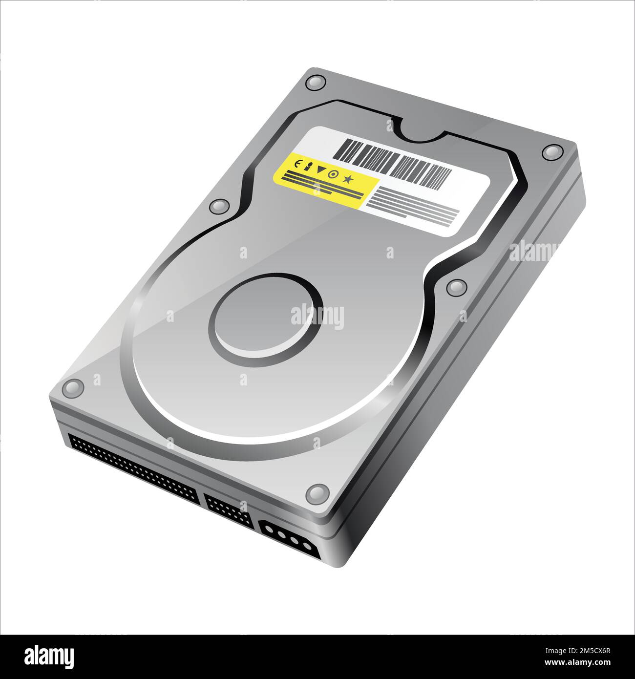 Festplatte (HDD), Vektor EPS 8. Stock Vektor