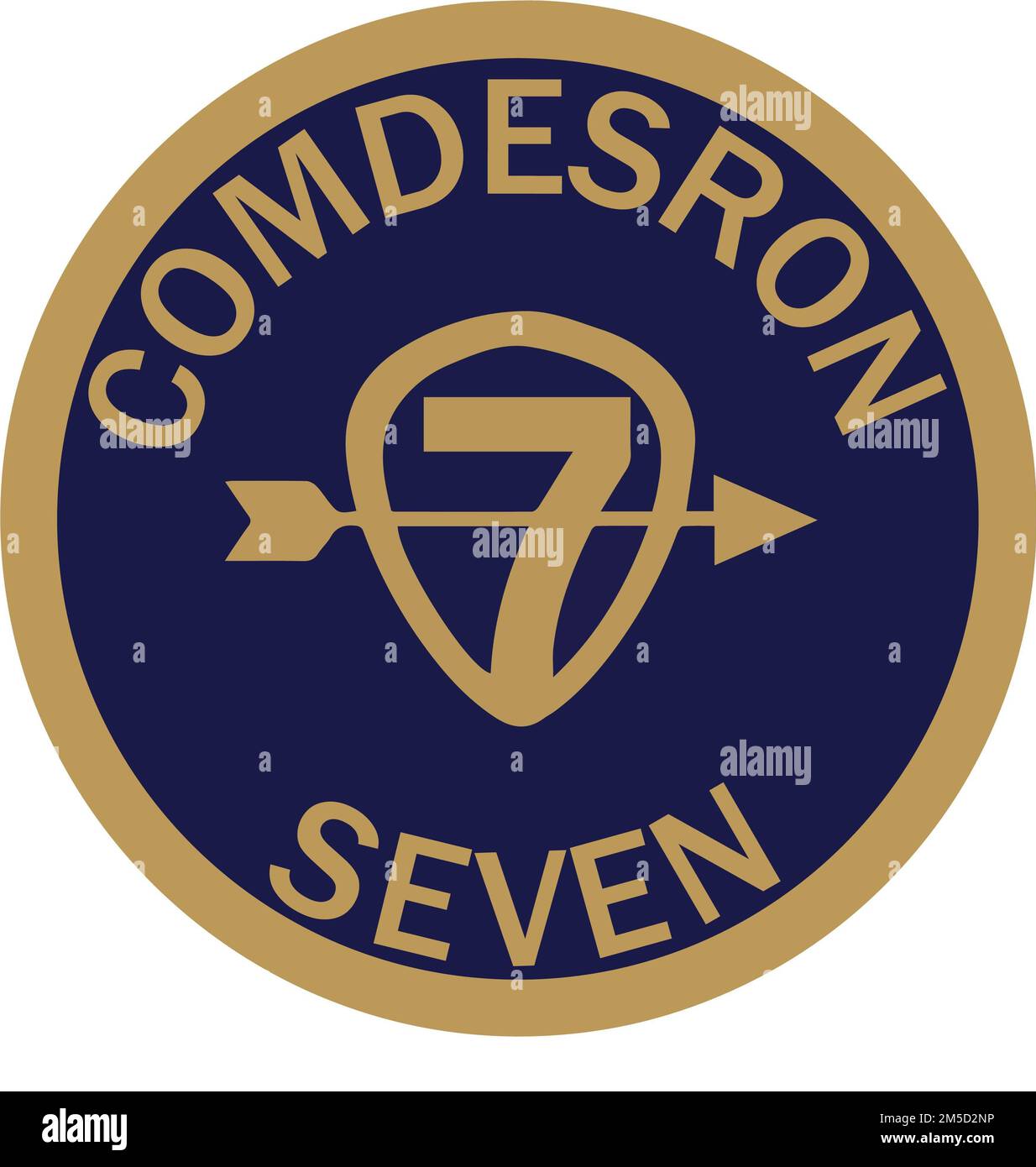 DESTROYER SQUADRON 7 LOGO Stockfoto