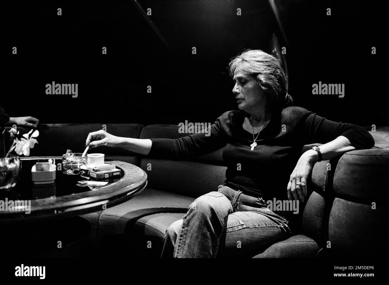 Akte - Singer Linda De Suza während der Tendre-Kreuzfahrt im Alter von 5. Jahren an Bord der MSC Splendida vom 27. Februar bis 7. März 2014. 5. März 2014. Die portugiesische Sängerin Linda de Suza ist im Alter von 74 Jahren gestorben. Die Sängerin starb im Gisors Krankenhaus in Eure, wo sie wegen Atemstillstand und positiv für Covid-19 verlegt wurde. Foto: Reynaud/Zannoni/APS-Medias/ABACAPRESS.COM Stockfoto