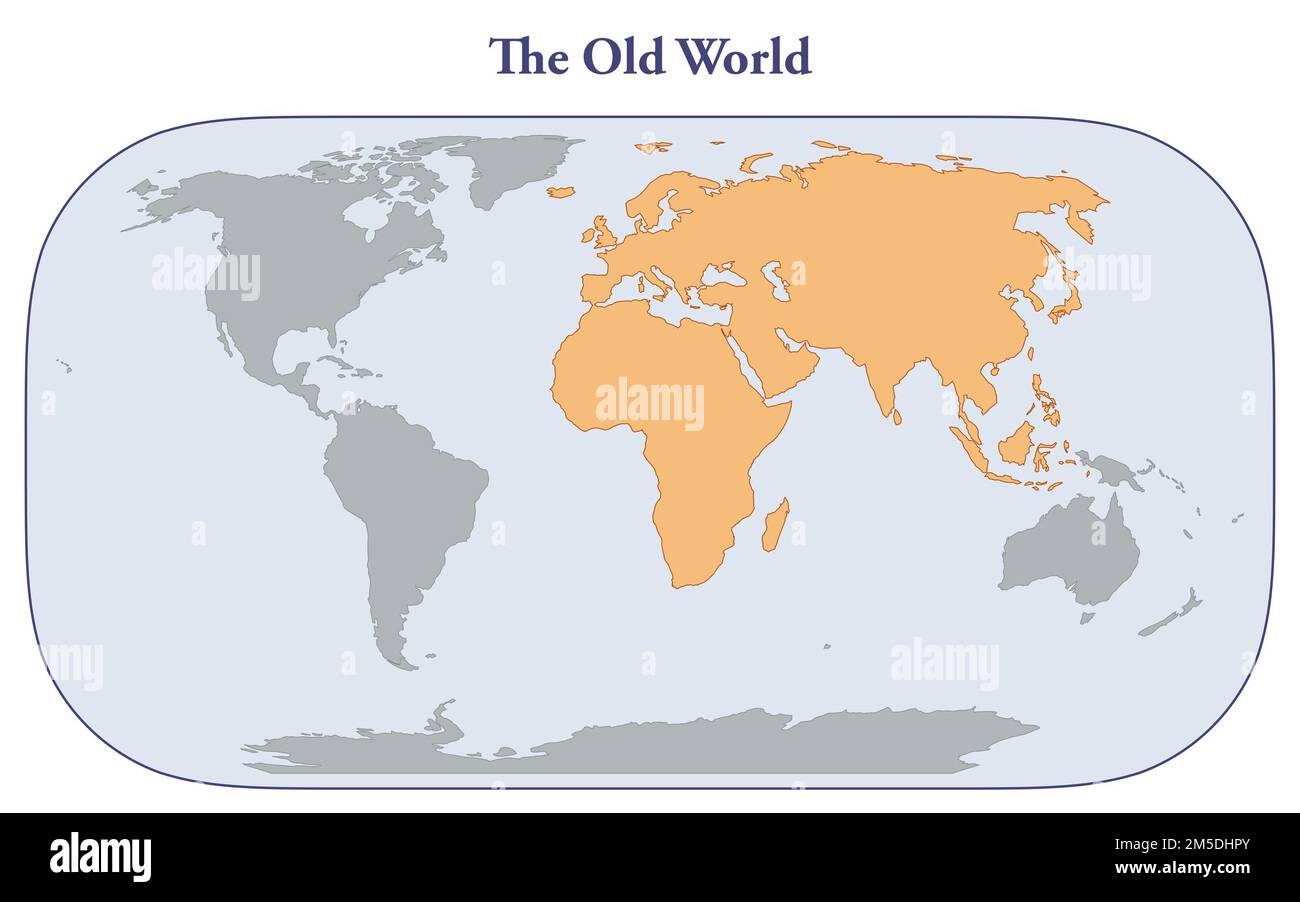 Karte der Alten Welt Stockfoto
