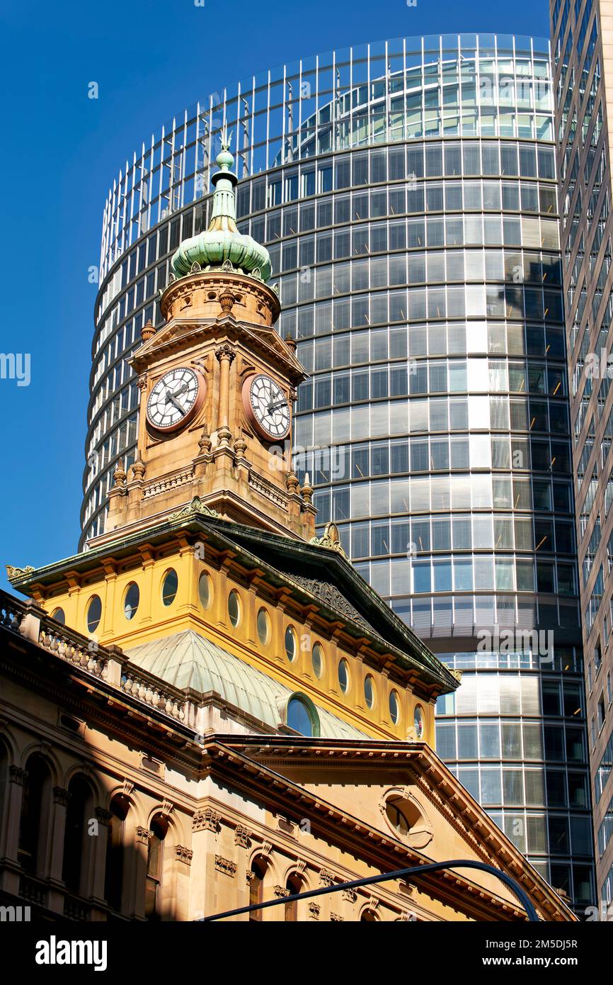 Sydney. New South Wales. Australien. Alte und neue Architekturen im Central Business District (CBD) Stockfoto
