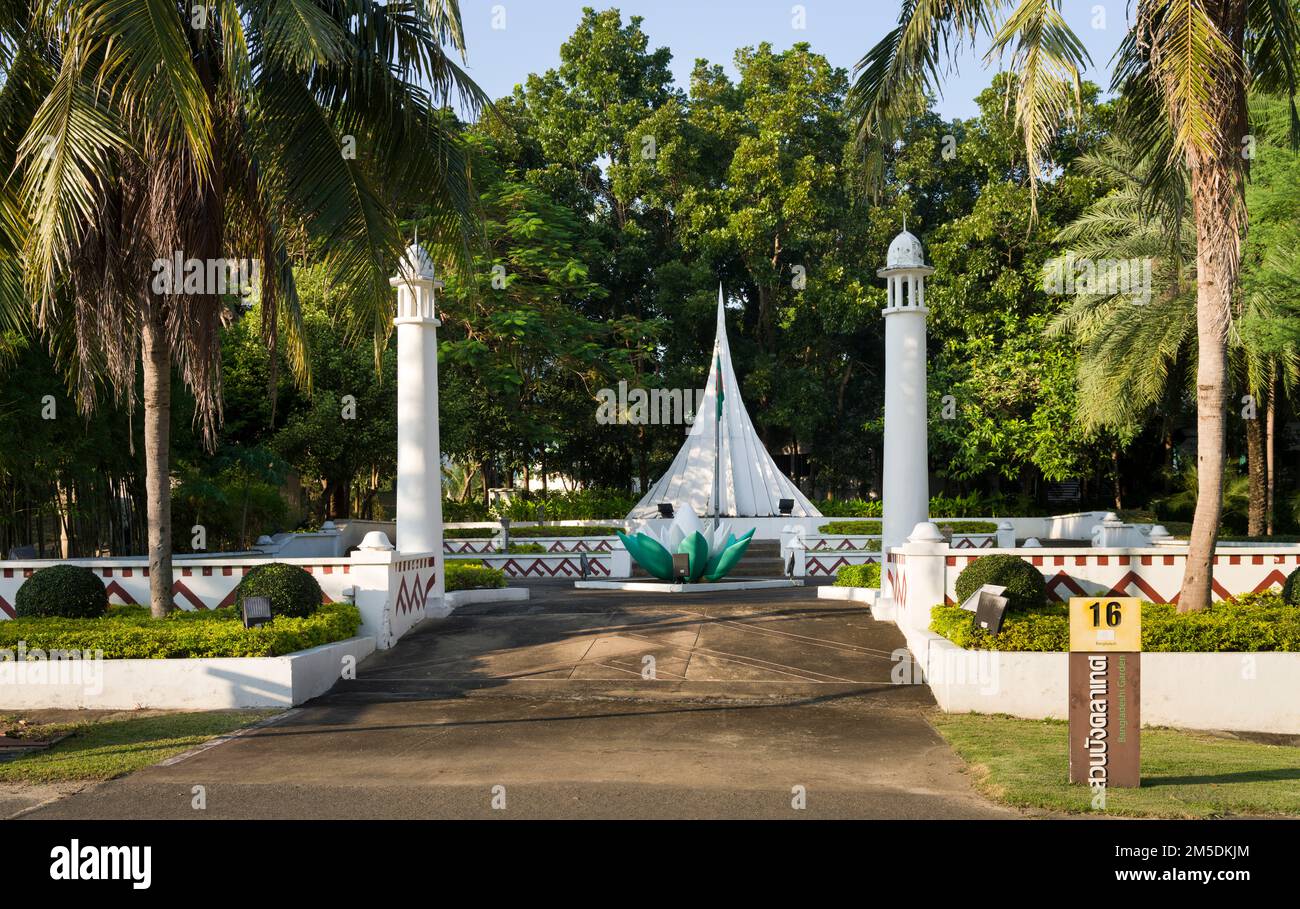 Chiang Mai, Thailand. 9. November 2022 Gartenbereich im Bangladesch-Stil im Royal Flora Ratchaphruek Park. Das beliebte Reiseziel von Chiang Mai Stockfoto