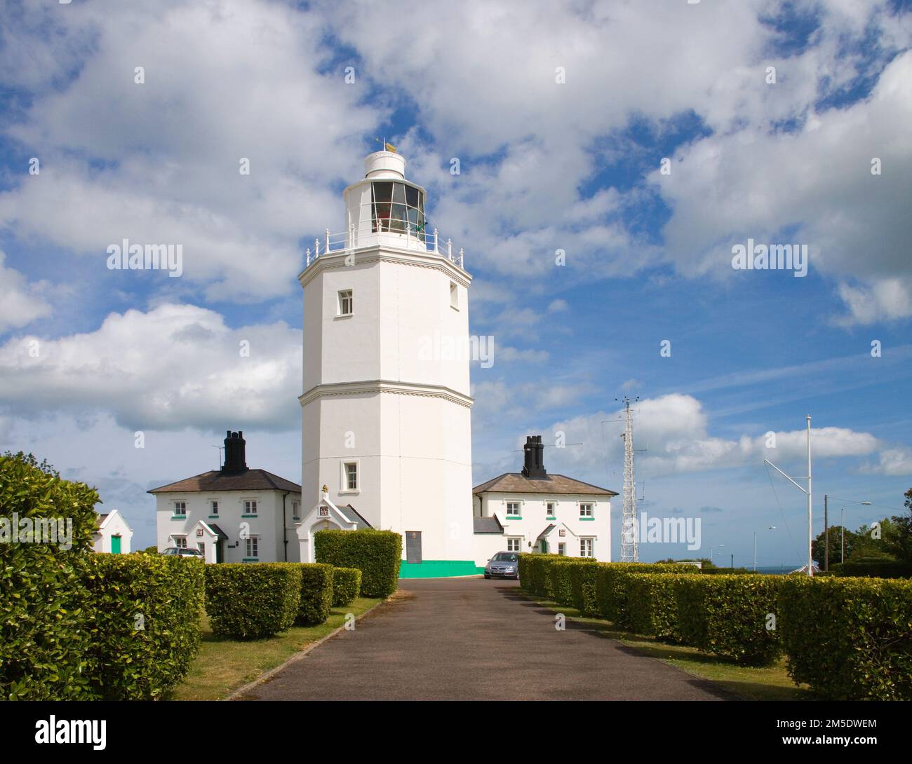 Leuchtturm von North Foreland an der Küste von kent Stockfoto