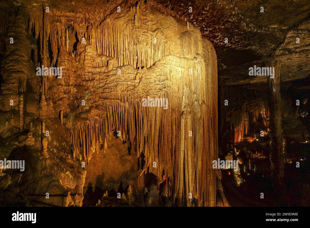 Kalksteinhöhlen im Carlsbad Caverns-Nationalpark in Carlsbad, New Mexico Stockfoto