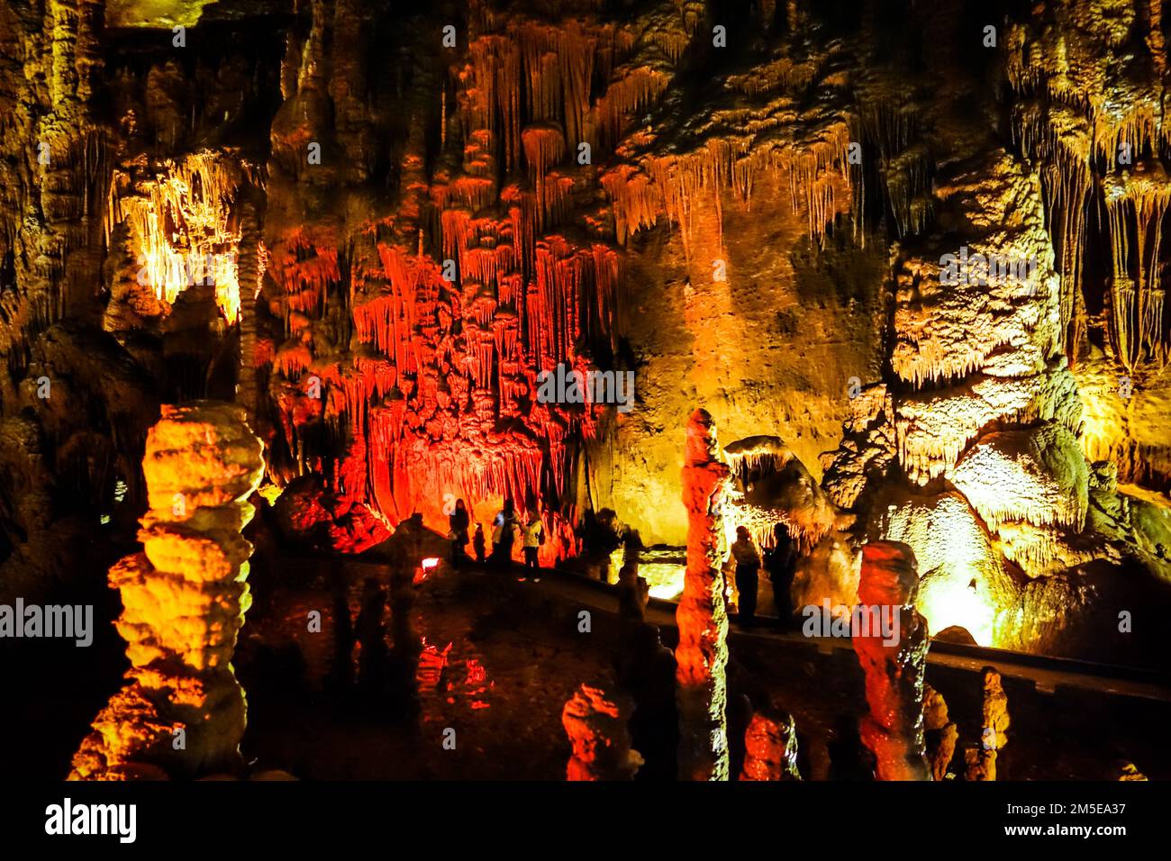 Kalksteinhöhlen im Carlsbad Caverns-Nationalpark in Carlsbad, New Mexico Stockfoto