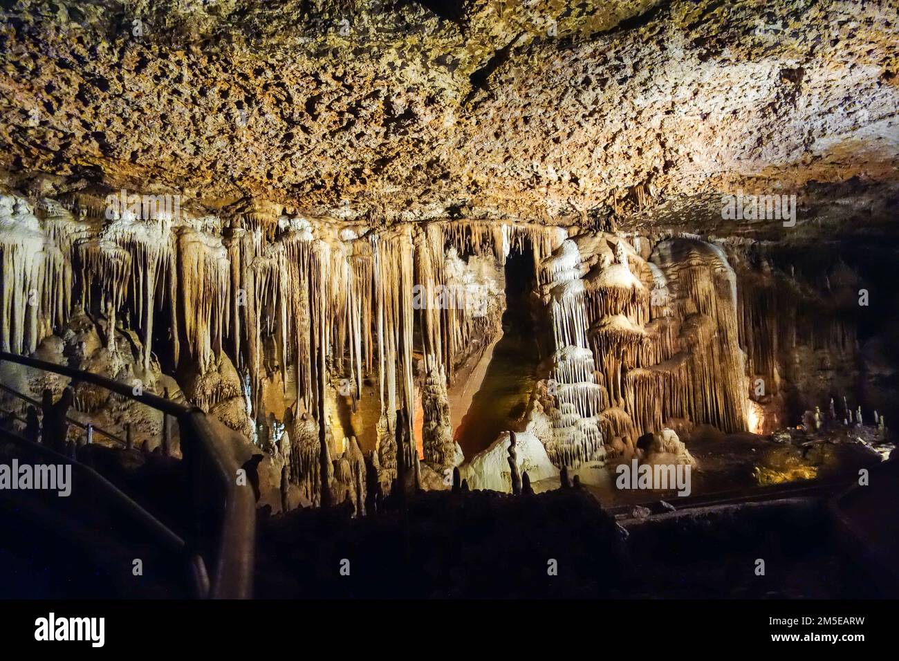 Kalksteinhöhlen im Carlsbad Caverns-Nationalpark in Carlsbad, New Mexico Stockfoto
