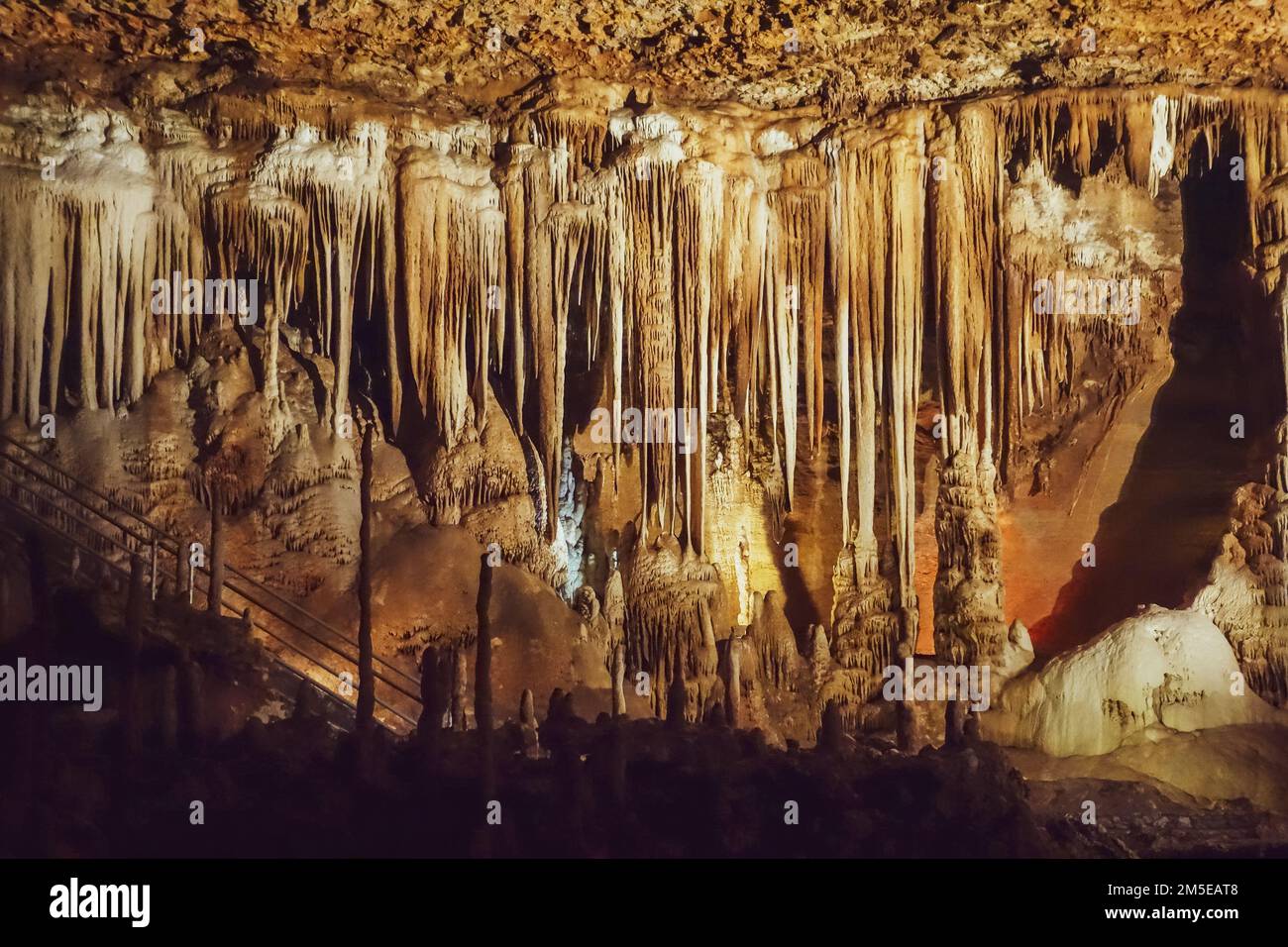 Kalksteinhöhlen im Carlsbad Caverns-Nationalpark in Carlsbad, New Mexico Stockfoto