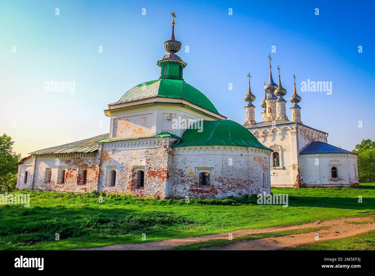 Suzdal Dorf im Goldenen Ring von Russland, idyllische Landschaft Stockfoto