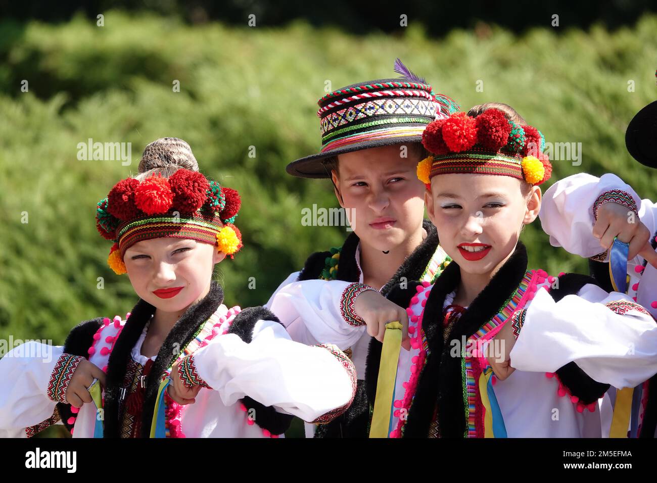 Kiew, Ukraine 23. August 2020: Öffentlich besticktes Hemd mit nationaler ukrainischer Kleidung in Kiew Stockfoto
