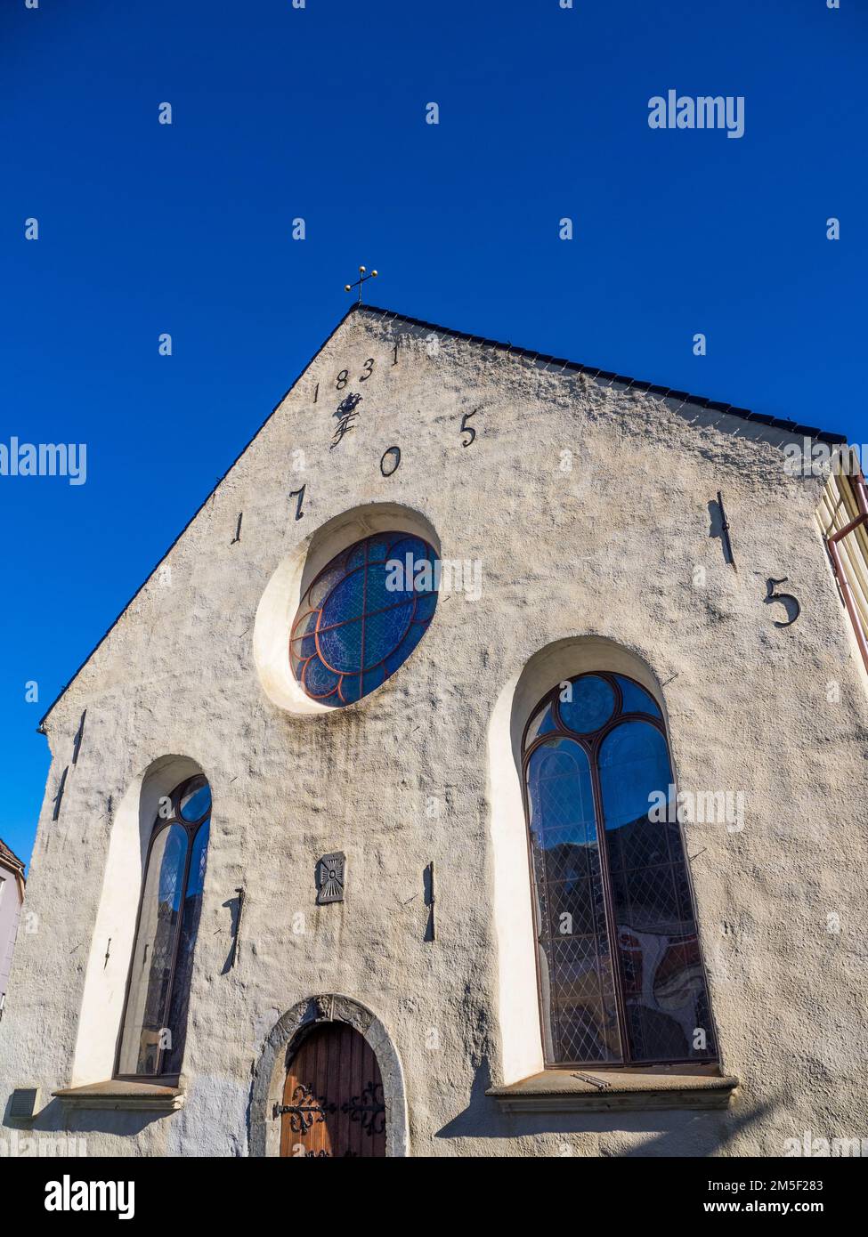 Historische Kirche, Korskirken, Bergen, Norwegen, Skandinavien, Europa. Stockfoto