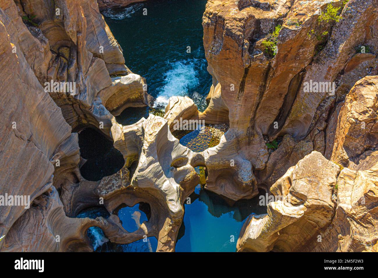 Die Luck-Schlaglöcher von Bourkes befinden sich im Blyde River Canyon Reserve an der Panoramastrasse in der südafrikanischen provinz mpumalanga Stockfoto