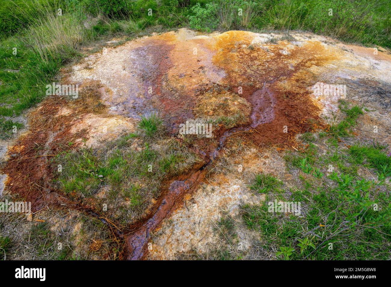 Mineralquelle Mineralny pramen, Besenova, Zilinsky kraj, Slowakei Stockfoto