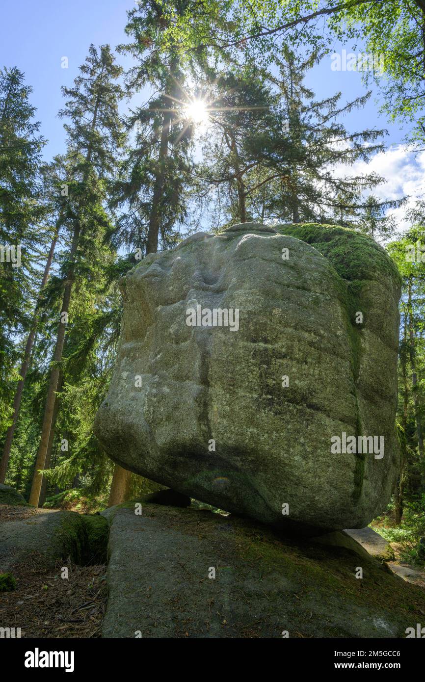 Hanging Stone, Heidenreichstein, Niederösterreich, Österreich Stockfoto