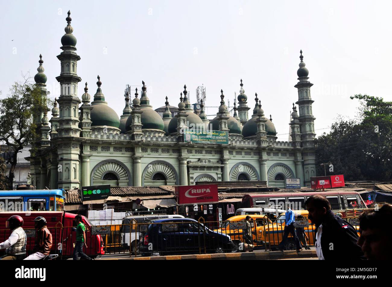 Tipu Sultan Moschee, Esplanade, Kolkata, Indien. Stockfoto