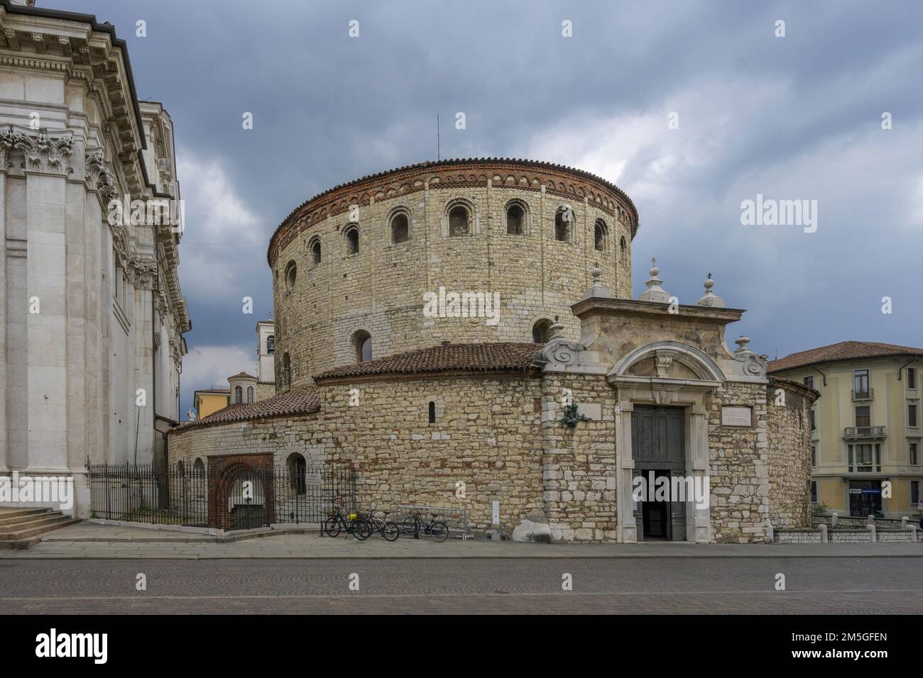 Alte Kathedrale ein romanischer Rundtempel, Brescia, Provinz Brescia, Italien Stockfoto