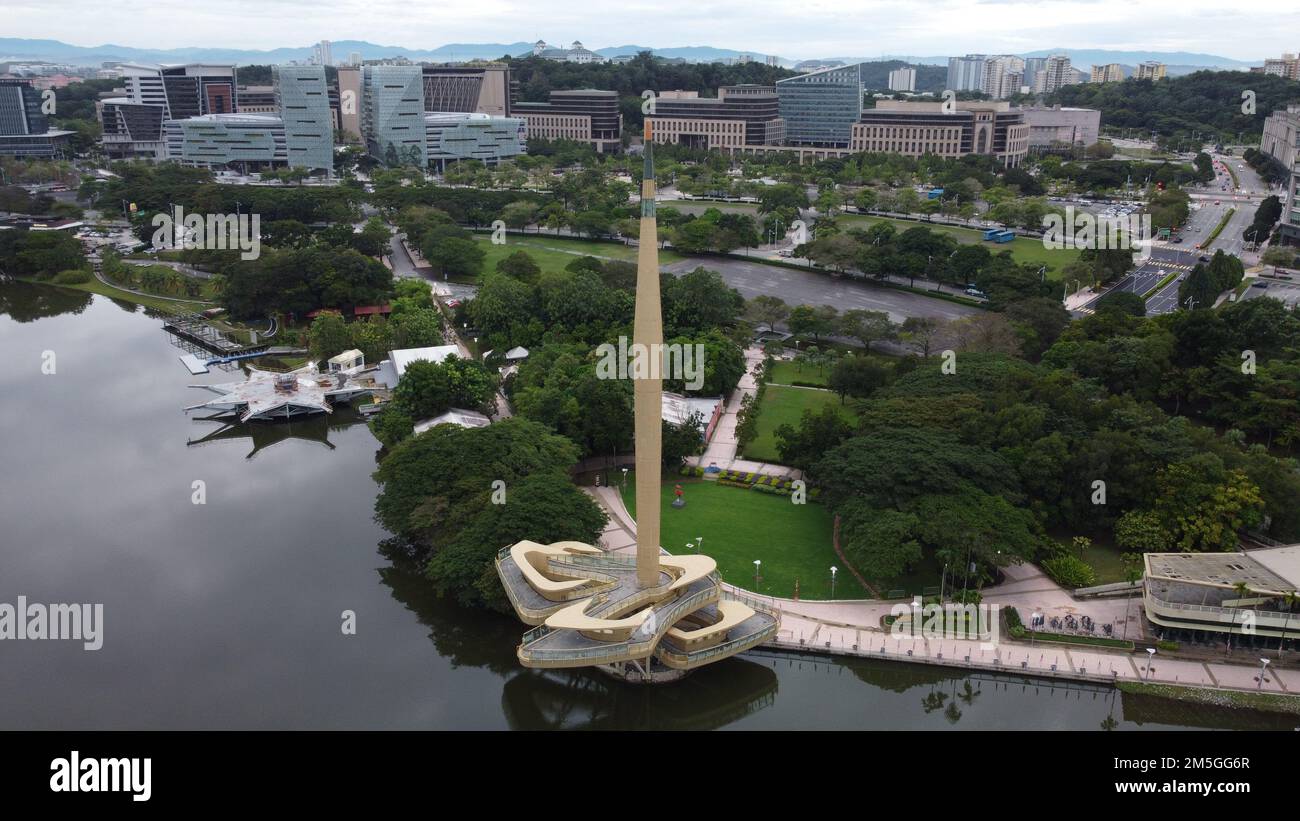 Ein wunderschöner Blick auf den Putrajaya-See in Kuala Lumpur in Malaysia Stockfoto