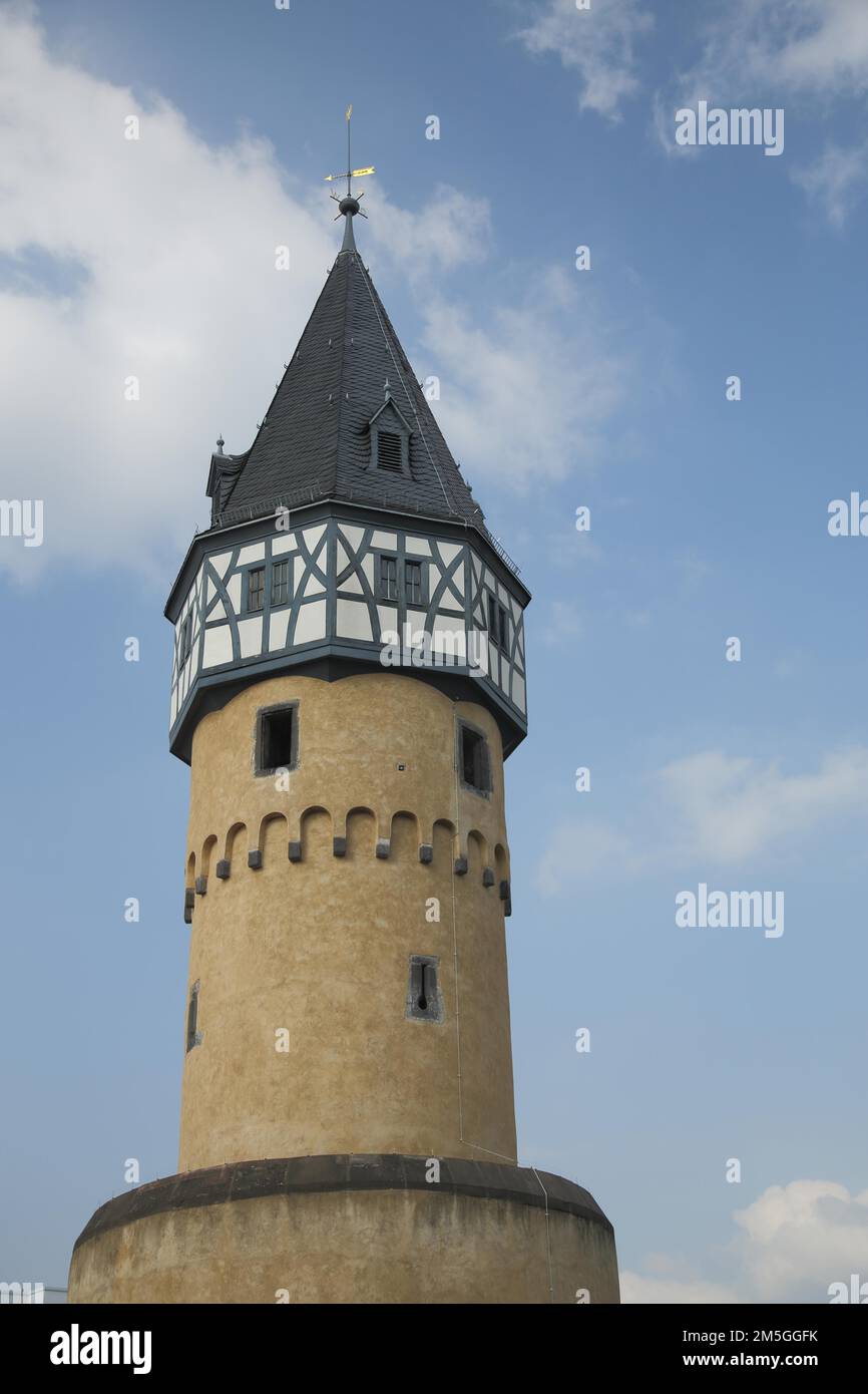 Wartturm an der Bockenheimer Warte, Tower, Bockenheimer, Main, Frankfurt, Hessen, Deutschland Stockfoto