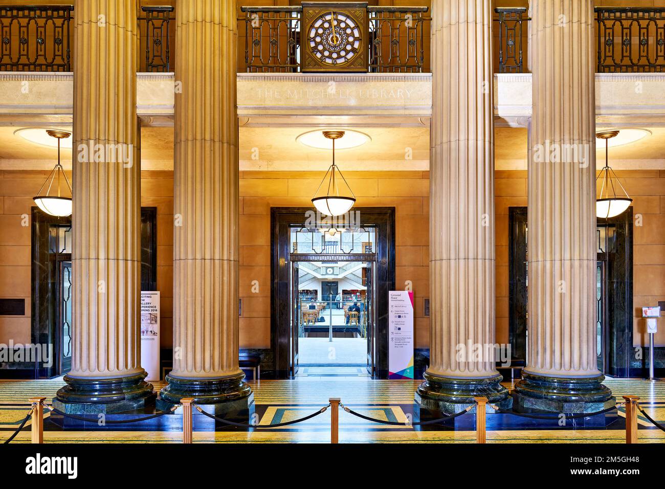 Sydney. Australien. Die öffentliche Bibliothek von New South Wales. Die Mitchell-Bibliothek Stockfoto