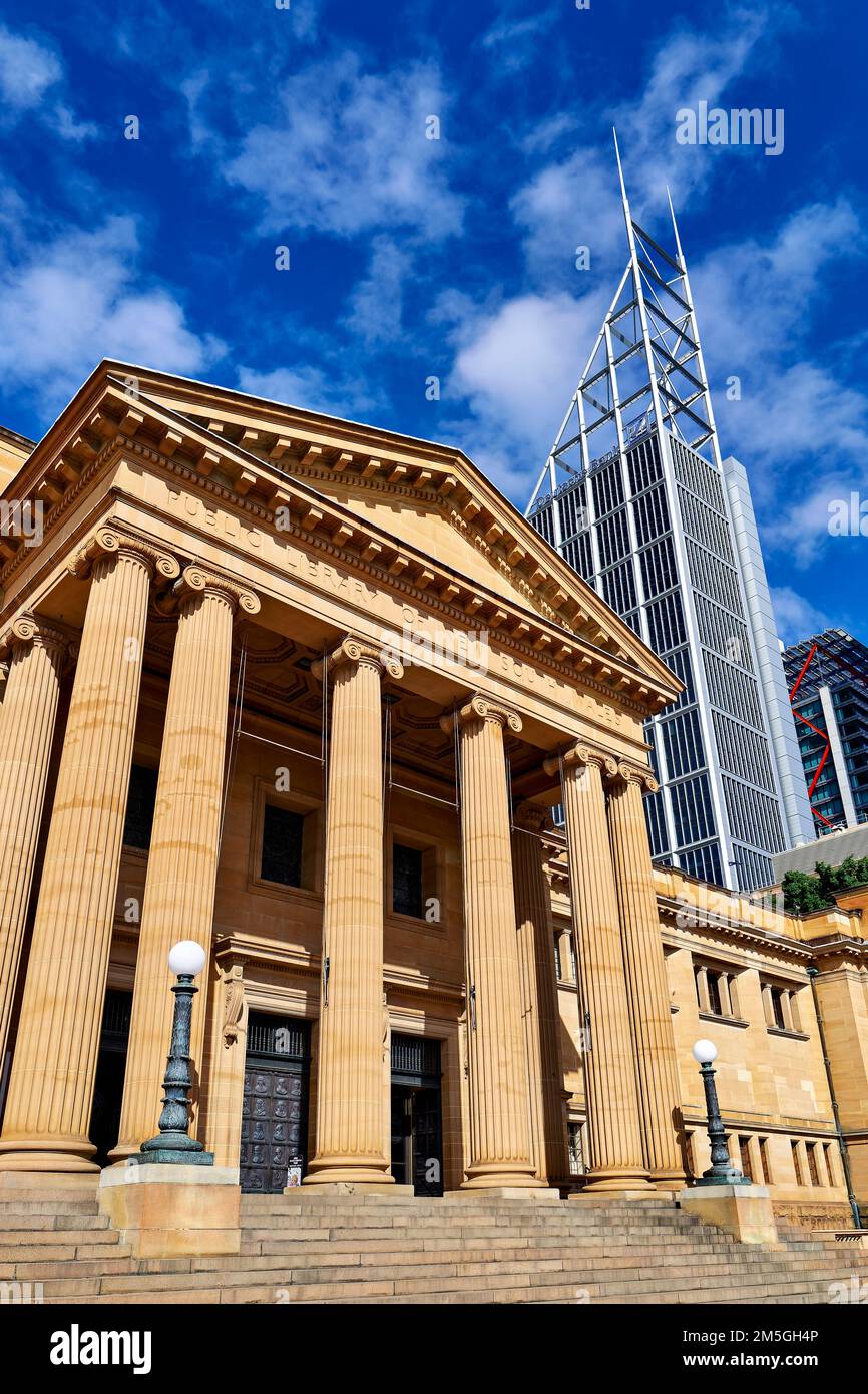 Sydney. Australien. Die öffentliche Bibliothek von New South Wales Stockfoto