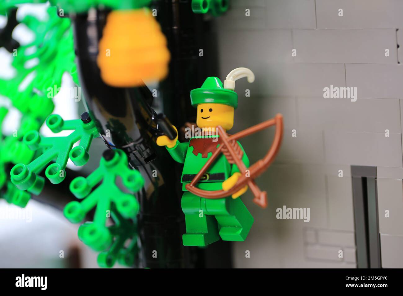 Robin Hood im lego-Stil Stockfoto
