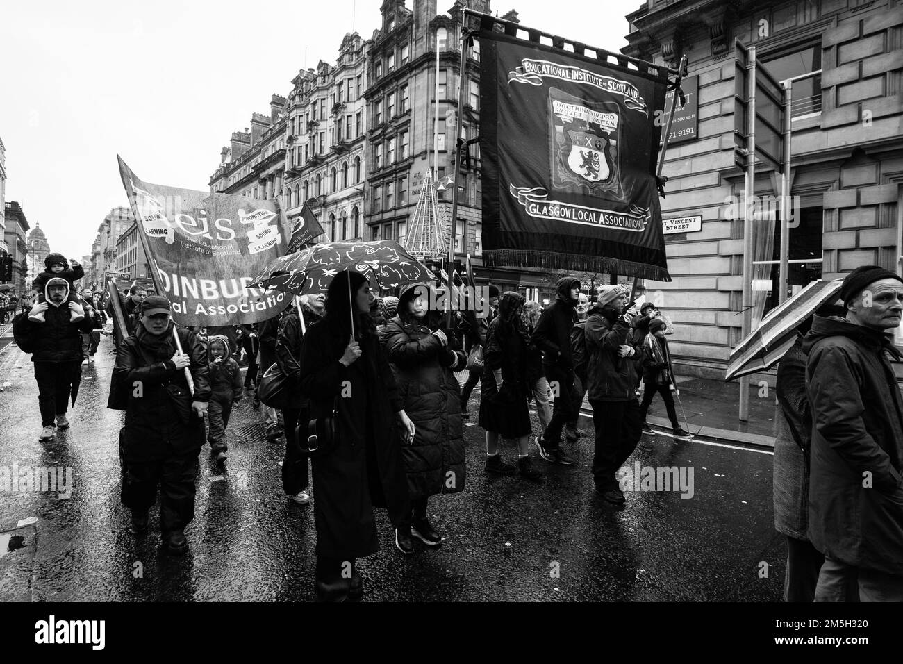 Diese Bilder stammen vom Scottish Trades Union Congress St. Andrews Day Anti-Rassismus-marsch, der von Glasgow Green zur Bath Street stattfand Stockfoto