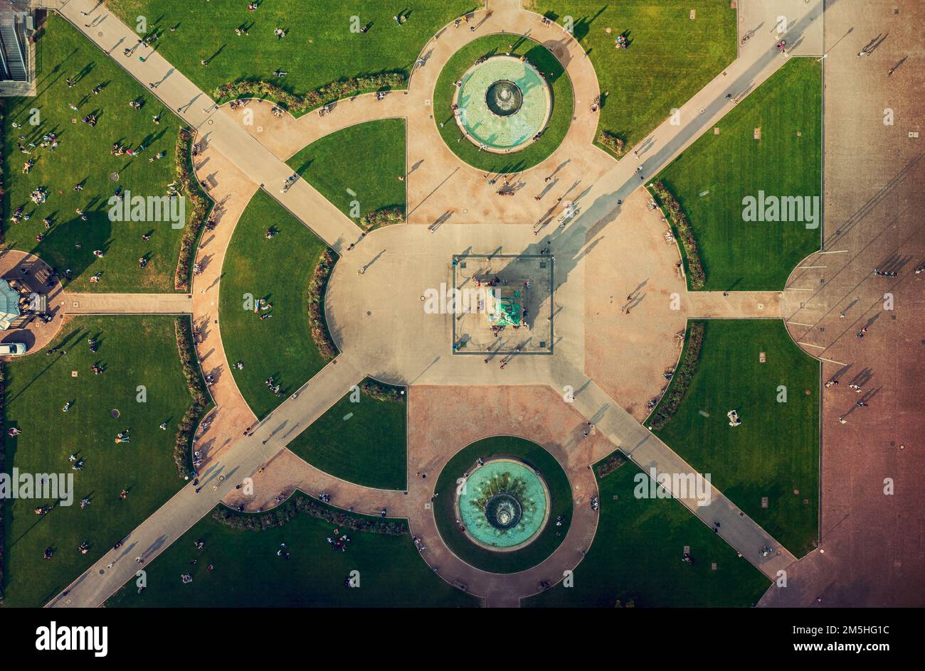 Schlossplatz in Stuttgart, Deutschland Stockfoto