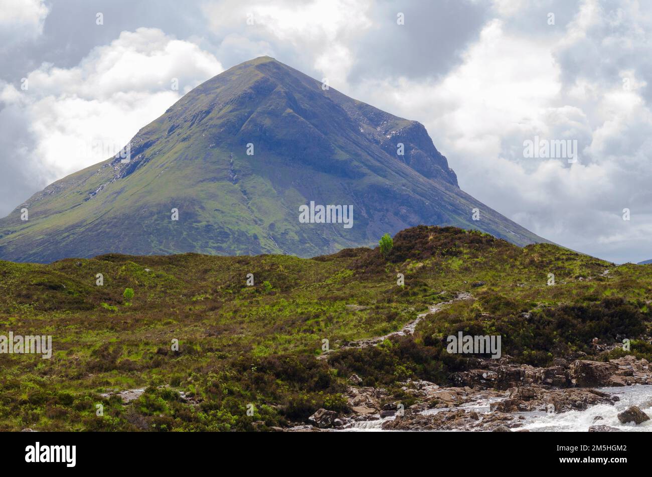 Der Gipfel von Marsco (736m) in den Red Cullins auf der Isle of Skye Scotland UK Stockfoto