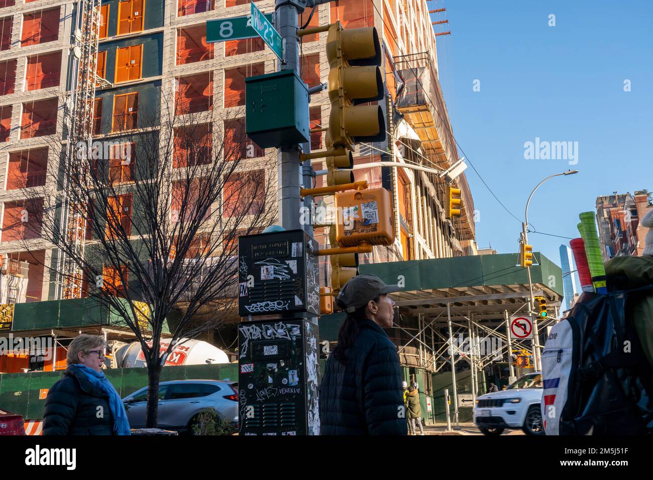 Bau von Seniorenwohnungen in Chelsea in New York am Dienstag, den 20. Dezember 2022. (© Richard B. Levine) Stockfoto