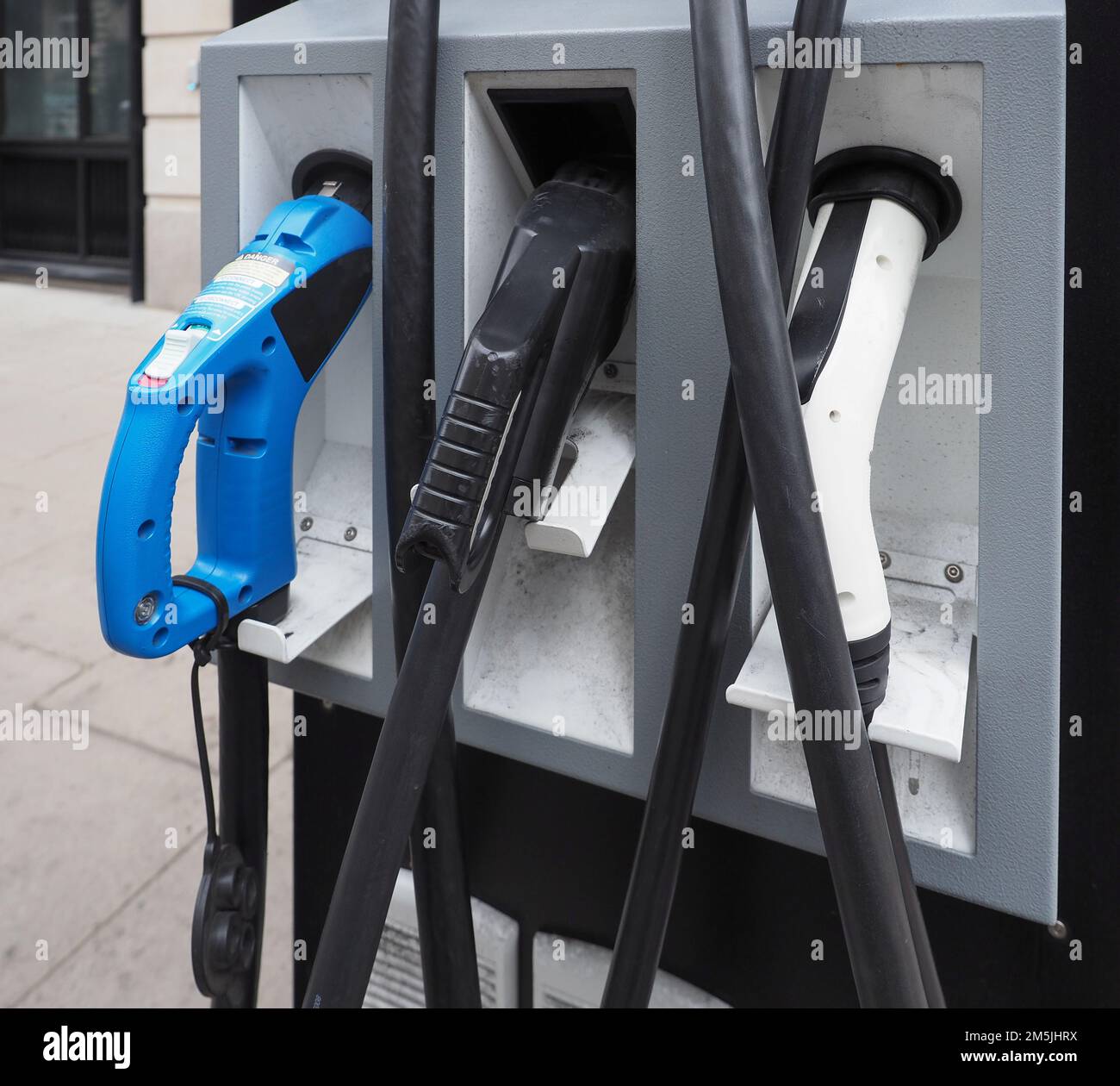 Ladestation für Elektroautos für viele Arten von Autos Stockfoto