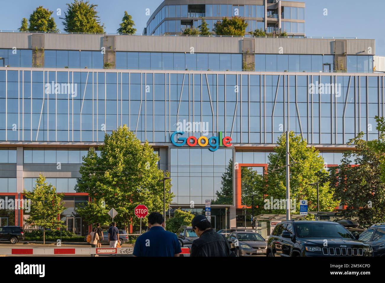 Seattle, WA, USA-5. Juli 2021: Google-Hauptquartier im Viertel South Lake Union. Stockfoto