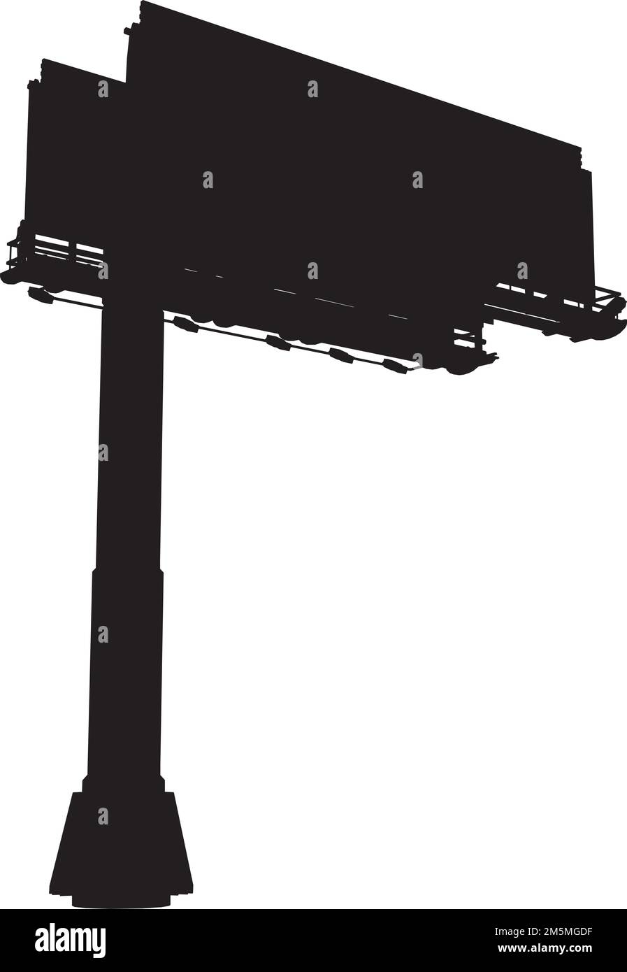 Reklametafeln Außenwerbung Bauvektor. Abbildung Auf Weißem Hintergrund. Eine Vektordarstellung Einer Reklametafel. Stock Vektor