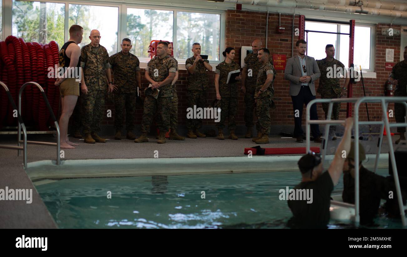 USA General David Berger, Befehlshaber des Marine Corps, besucht das ...